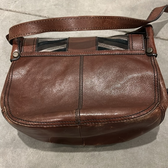 Fossil Brown Leather Crossbody Purse - Picture 4 of 8